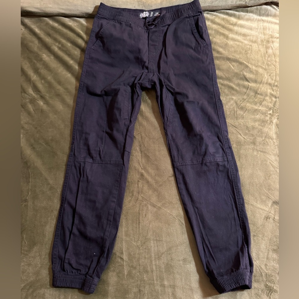 BKLYN CO. Unisex Black 98% Cotton 2% Spandex Pants Size M The Jogger Pre Owned